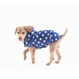 Merrypongo - Raincoat & Windbreaker in Polka Dot Navy