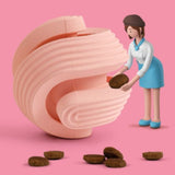 Petshy - Dog Treat Ball - Milk Tea Pink - dogthings.co