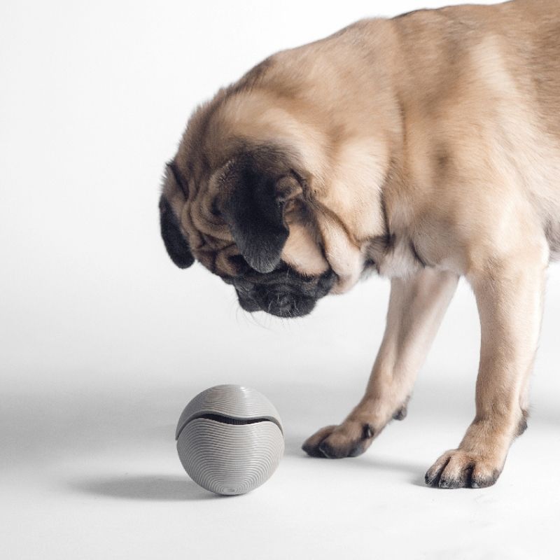 Pidan - Dispenser Dog Toy 3 Way Ball - Grey - dogthings.co