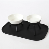 Inherent Oreo Short Table Medium Bowl - Black - dogthings.co