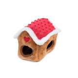 Zippy Paws - Gingerbread House Burrow Toy - dogthings.co