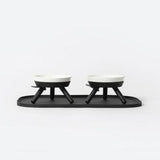 Inherent Oreo Short Table Medium Bowl - Black - dogthings.co