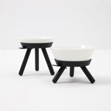 Inherent Oreo Short Table Medium Bowl - Black - dogthings.co