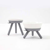 Inherent Oreo Short Table Medium Bowl - Grey - dogthings.co