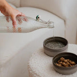 Peachy Dogs - Ceramic Dog Bowl in Grey