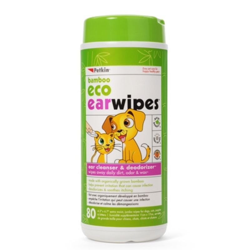 Petkin bamboo 2025 eco pet wipes