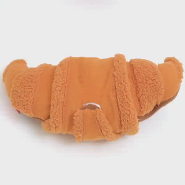 Video of Bacon Croissant Nose Work Toy