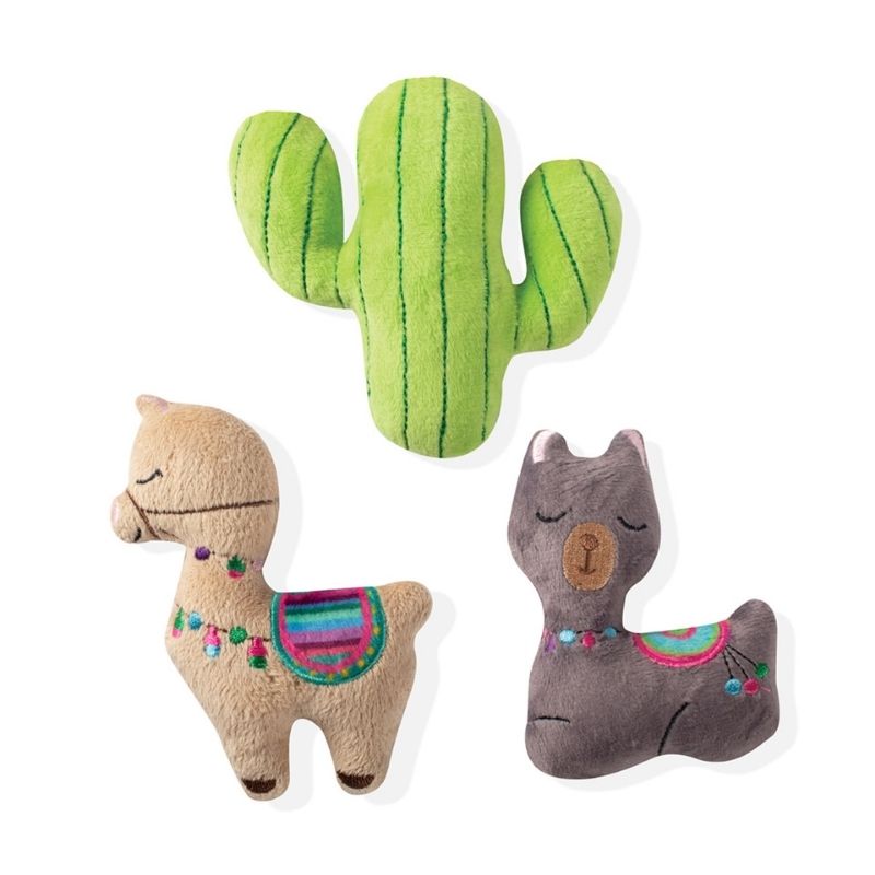 Fringe Studio - Llama Cactus 3 Piece Mini Toys Set - dogthings.co