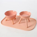Inherent Oreo Short Table Medium Bowl - Pink - dogthings.co