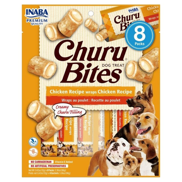 Inaba Churu Bites Chicken with Chicken Wraps - dogthings.co