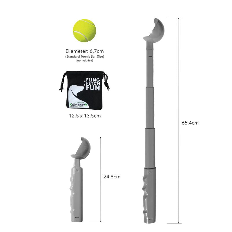 Kompact9 - Retractable Dog Ball Launcher