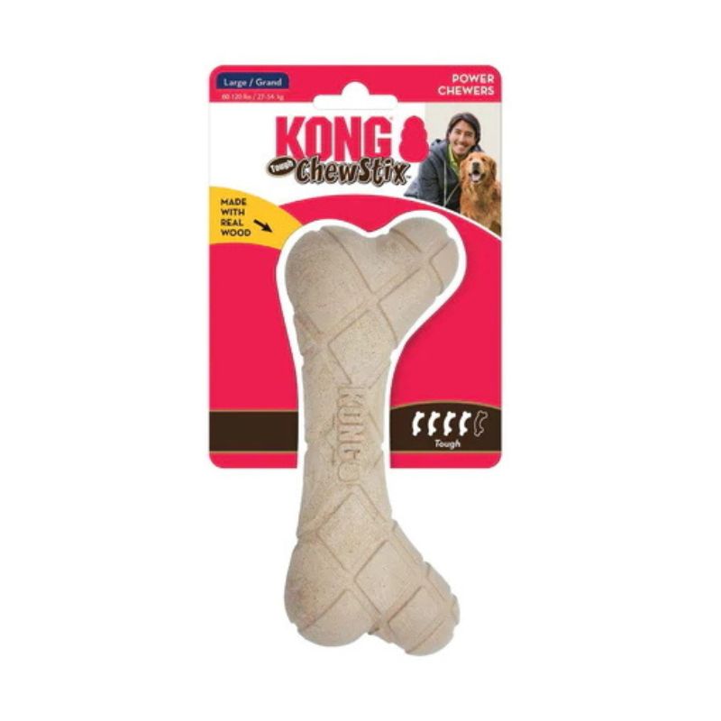 Kong - Chewstix Tough & Safe Real Wood Femur Dog Chew Stick