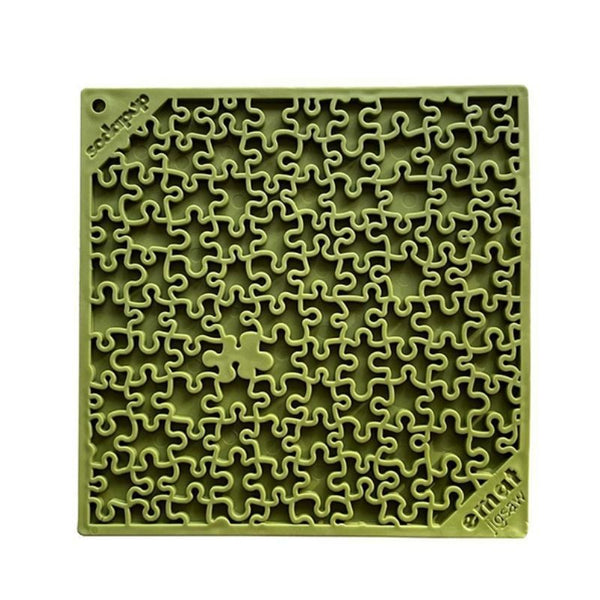 Sodapup - Jigsaw Enrichment Mat in Olive
