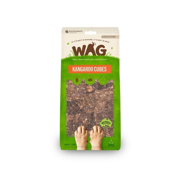 WAG - Kangaroo Cubes 50g - dogthings.co