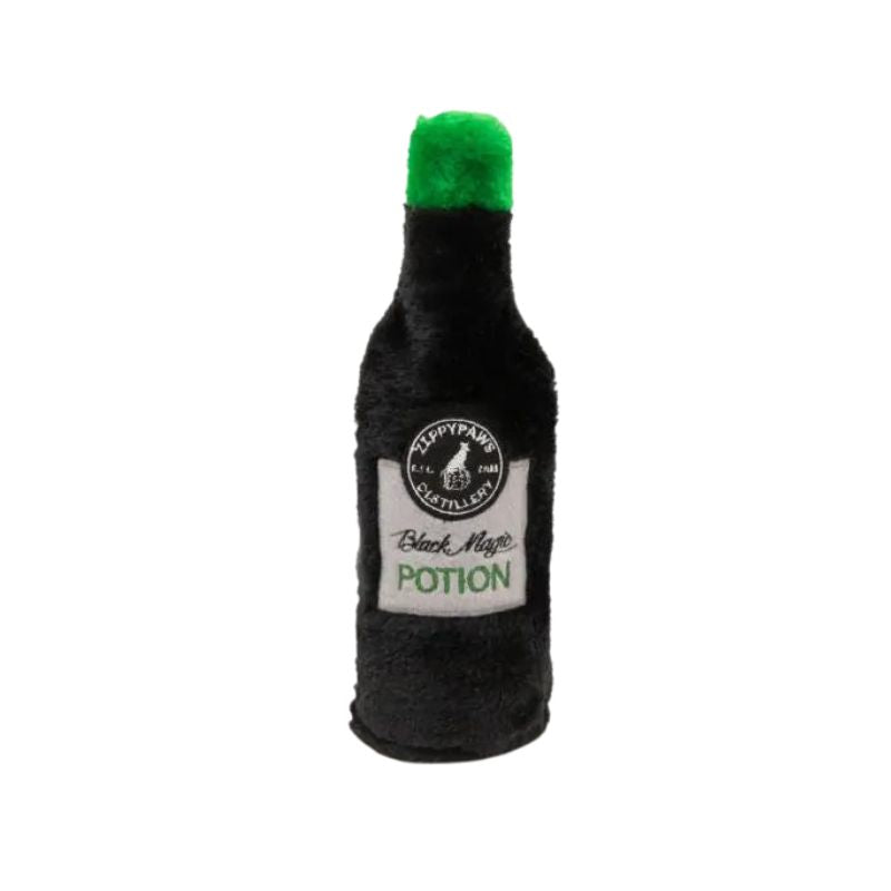 Zippy Paws Black Magic Potion Squeaker Bottle Dog Toy dogthings.co