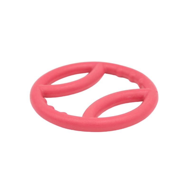 Zippy Paws - ZippyTuff - Pink Squeaky Ring - dogthings.co