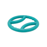 Zippy Paws - ZippyTuff - Teal Squeaky Ring - dogthings.co