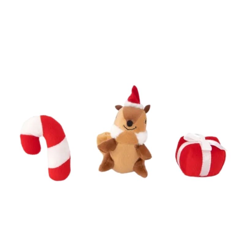Zippy Paws - Holiday Mini Festive Friends 3pk