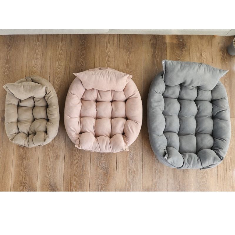dogthings Lounge Pet Bed - Dusty Pink - dogthings.co