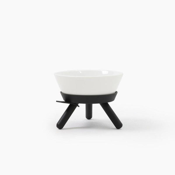 Inherent Oreo Short Table Medium Bowl - Black - dogthings.co