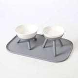 Inherent Oreo Short Table Medium Bowl - Grey - dogthings.co