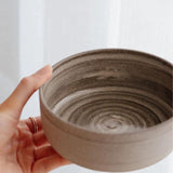 Peachy Dogs - Ceramic Dog Bowl in Grey