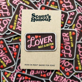 Scout's Honour - Lover not a Biter Iron-on Patch